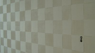 櫛引仕上げ - 市松模様での施工例