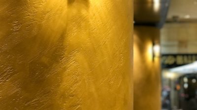 オルトレマテリア - 商業施設の丸柱に施工