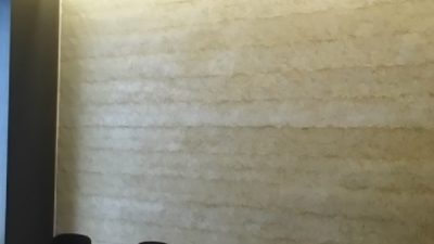 塗り版築琉球石灰岩仕上げ - オフィスで使用