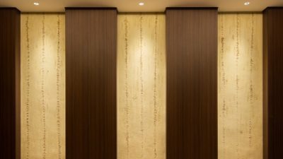 石目調仕上げ - マンションエントランス壁に施工