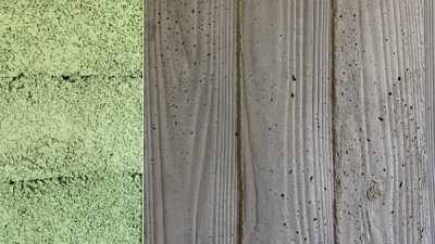 うづくり木目モルタル - オフィスのエントランスに施工