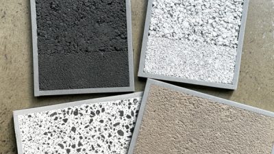 【新しい表情】溶岩石骨材を使った左官仕上げの試作