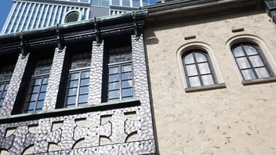 特殊モルタル仕上げ　建物の記憶を復元