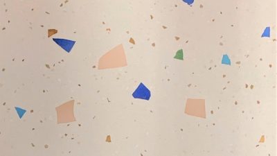 驚きの素材も混入可能！ビールストーンにオリジナル素材を入れての施工