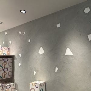 モールテックス - 大理石を埋め込んだ施工