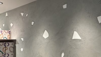 モールテックス - 大理石を埋め込んだ施工