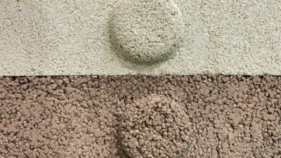 プラスタル塗り版築 ボタンを付けたような仕上げ方