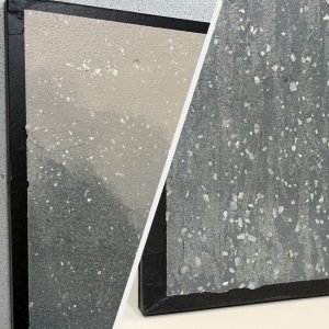 オルトレマテリア 貝殻を入れたグラデーションの仕上げサンプル