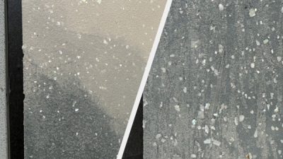 オルトレマテリア 貝殻を入れたグラデーションの仕上げサンプル