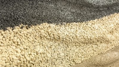 プラスタル塗り版築 表面がよれた表現