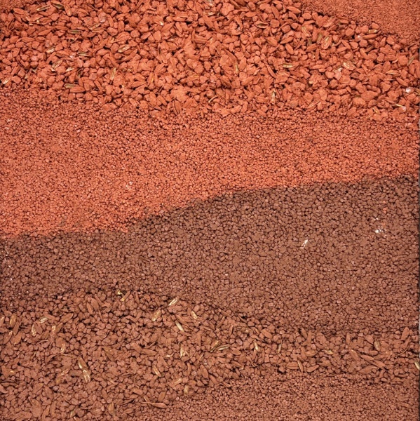 もみ殻入りのプラスタル塗り版築仕上げサンプル。型番：SP9265