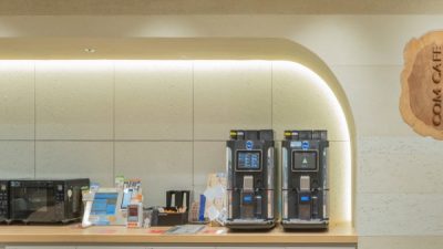 塗り版築 オフィスの壁面に施工