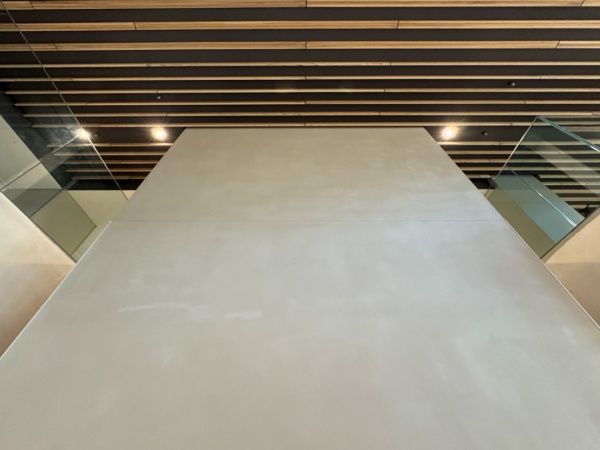 プラスタルポリーブルで施工した大面積の壁