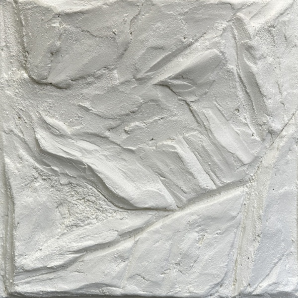 白モルタル擬岩仕上げサンプル