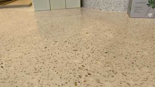 ビールストーンで施工した床