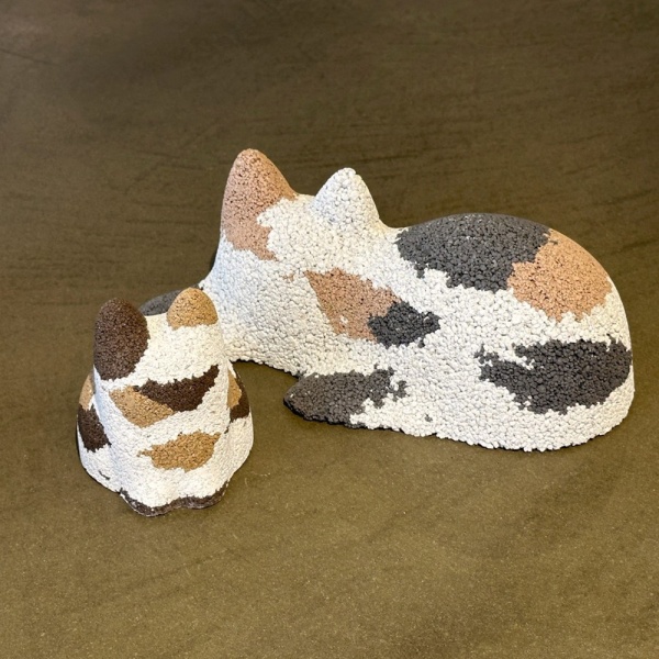 左官で作った猫