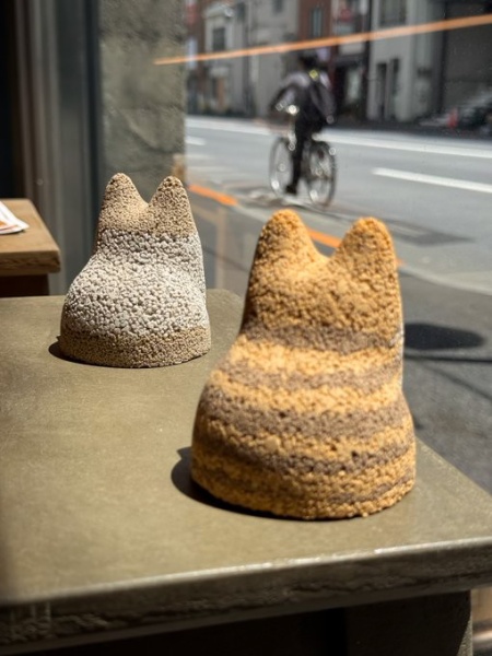 左官で作った猫