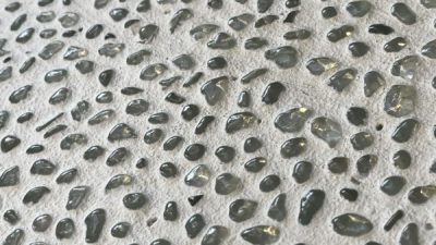 ガラス洗い出し仕上げサンプル