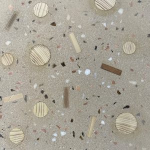 ビールストーン 木片入り仕上げサンプル