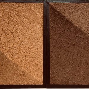 立体的なプラスタル掻き落とし仕上げサンプル