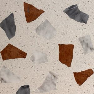 ビールストーン割った大理石を入れた仕上げサンプル