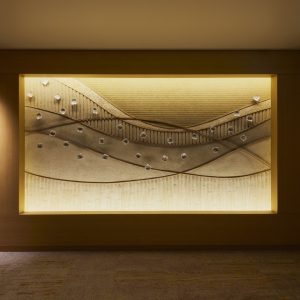左官アート - ホテルに施工